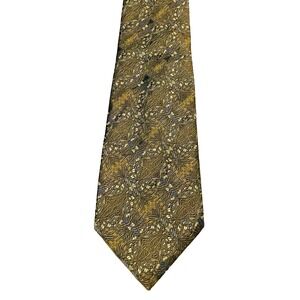 Robert Talbott Best of Class Brown Gold Blue Patterns Silk Mens Tie 4"x56.5"